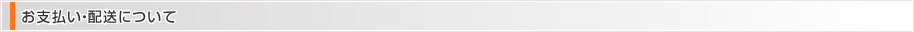 お支払い・配送について